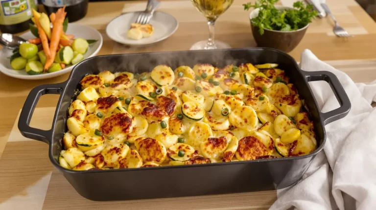 Geen inspiratie voor vanavond? Deze romige courgetteschotel is altijd een succes Geen inspiratie voor vanavond? Deze romige courgetteschotel is altijd een succes