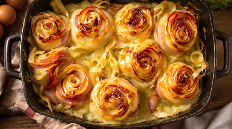 Ik maak deze preirolletjes uit de oven met ham en romige kruidenroomkaas