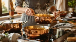 Dit is waarom je voortaan alleen nog met koperen pannen kookt – en wat niemand je daarover vertelt