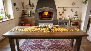 Een tafel vol blije gezichten: serveer deze hartige röstischotel met gehakt en kaas