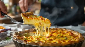 Geen deeg nodig: deze hartige taart met paprika heeft een aardappelbodem, en zo maak je hem