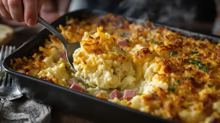 Goudbruin en superkrokant: probeer deze verrassende ovenschotel met rösti en bloemkool uit Goudbruin en superkrokant: probeer deze verrassende ovenschotel met rösti en bloemkool uit