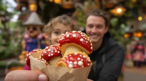 Rood met witte stippen: Efteling verkoopt nu ministroopwafels als paddenstoelen, en dit is waarom